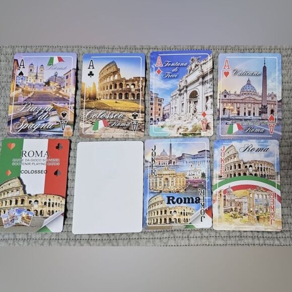 New Roma Italy Souvenir Poker Playing Cards Modiano - Picture 3 of 7